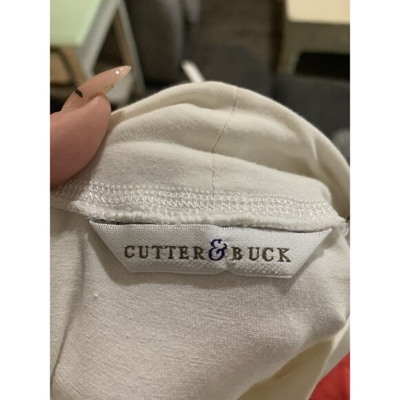 Cutter and Buck   Women’s Beige Turtleneck Sleeveless Blouse. Size Large.  B37 - Picture 3 of 6